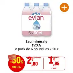 Coccinelle Express Eau minérale evian offre