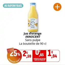 Coccinelle Express Jus d'orange innocent offre