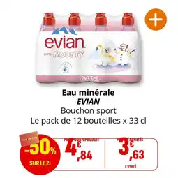 Coccinelle Express Eau minérale evian offre