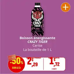 Coccinelle Express Boisson énergissante crazy tiger offre