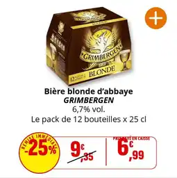 Coccinelle Express Bière blonde d'abbaye grimbergen offre