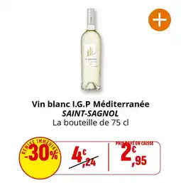 Coccinelle Express Vin blanc i.g.p méditerranée saint-sagnol offre