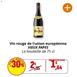 Coccinelle Express Vin rouge de l'union européenne vieux papes offre