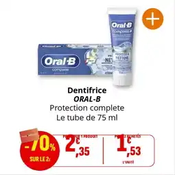 Coccinelle Express Dentifrice oral-b offre
