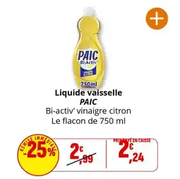 Coccinelle Express Liquide vaisselle paic offre
