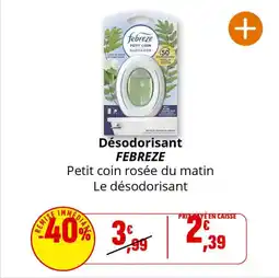 Coccinelle Express Désodorisant febreze offre