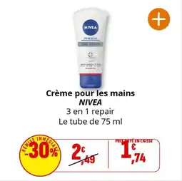 Coccinelle Express Crème pour les mains nivea offre