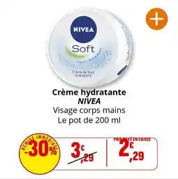 Coccinelle Express Crème hydratante nivea offre