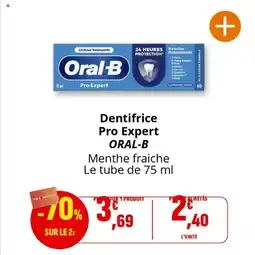 Coccinelle Express Dentifrice pro expert oral-b offre