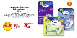Coccinelle Express Protections féminines fuite urinaire tena offre