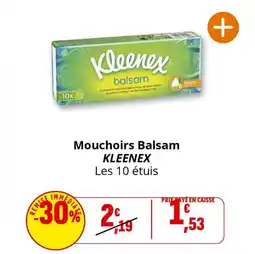 Coccinelle Express Mouchoirs balsam kleenex offre