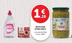 Super U Petits pois extra-finsu offre
