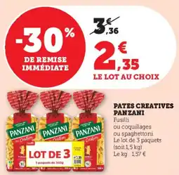 Super U Pates creatives panzani offre