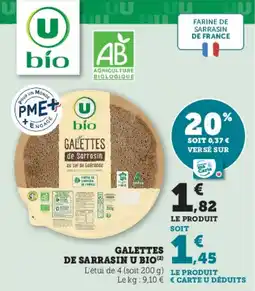 Super U Galettes de sarrasin u bio offre