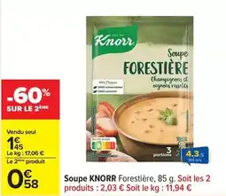 Carrefour Knorr - soupe offre