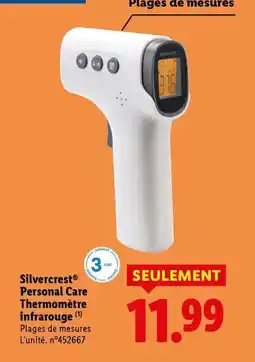 Lidl Silvercrest - personal care thermomètre infrarouge offre