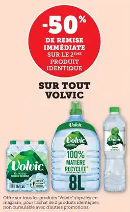 Super U Sur tout volvic offre