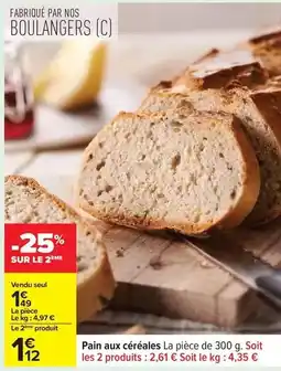 Carrefour Drive Pain aux céréales offre