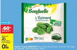 Carrefour Drive Bonduelle - légumes surgelés offre