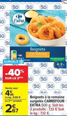 Carrefour Drive Carrefour - beignets à la romaine surgelés extra offre