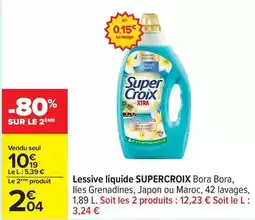 Carrefour Drive Super croix - lessive liquide offre