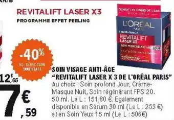 E.Leclerc Soin visage anti-âge offre