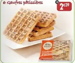 Maximo 6 Gaufres pâtissières. offre