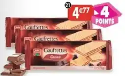 Maximo Lot de 3 paquets de gaufrettes double fourrage cacão offre