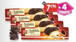 Maximo Lot de 4 paquets de sablés nappés chocolat noir offre