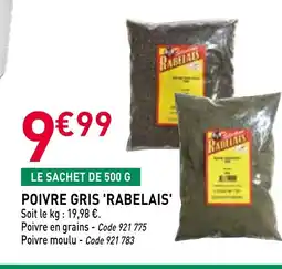 RAGT Jardin & Maison RABELAIS Poivre gris offre