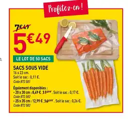 RAGT Jardin & Maison Sacs sous vide offre