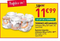 RAGT Jardin & Maison Terrines mécaniques offre