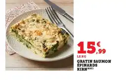 Hyper U Gratin saumon épinards kirn offre