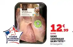 Hyper U Demi chevreau sans tete offre