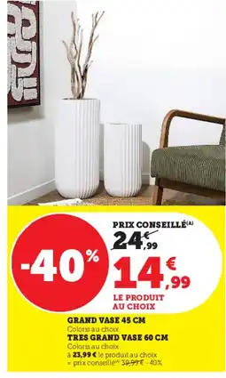 Hyper U Grand vase offre