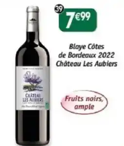 Maximo Blaye côtes de bordeaux 2022 chateau les aubiers offre