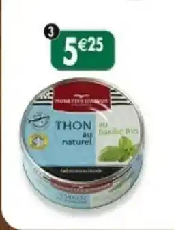 Maximo Thon listao au naturel et au basilic bio offre