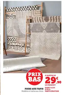 Hyper U Foire aux tapis offre