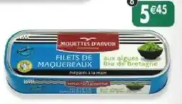 Maximo Filets de maquereaux aux algues bio de bretagne offre
