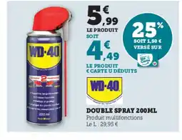 Hyper U WD-40 Double spray offre