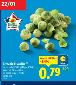 Lidl Chou de Bruxelles offre