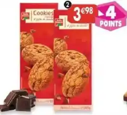 Maximo Lot de 2 paquets de cookies chocolat et pépites de chocolat offre