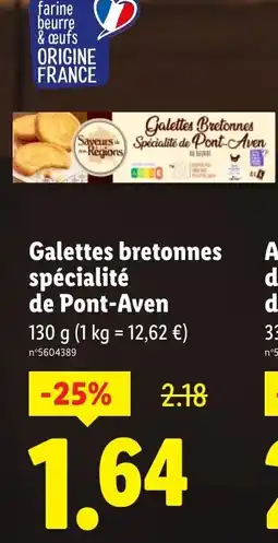 Lidl Galettes bretonnes spécialité de Pont-Aven offre