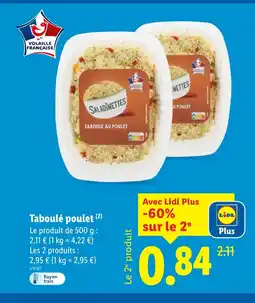 Lidl Taboulé poulet offre