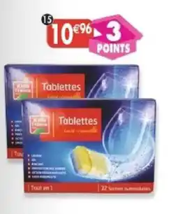 Maximo Lot de 2x32 tablettes lave-vaisselle Tout en 1 citron offre