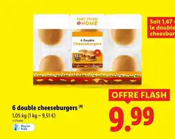 Lidl 6 double cheeseburgers offre