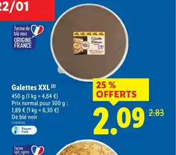 Lidl Galettes XXL offre