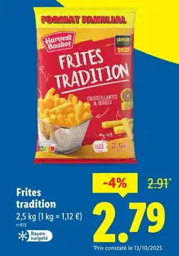 Lidl Frites tradition offre