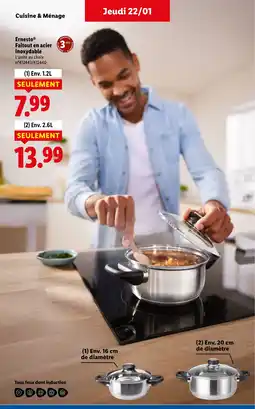 Lidl PARKSIDE Faitout en acier inoxydable offre