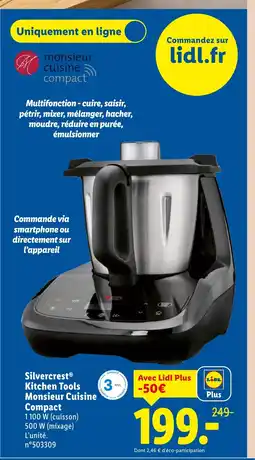 Lidl SILVERCREST Kitchen Tools monsieur cuisine compact offre